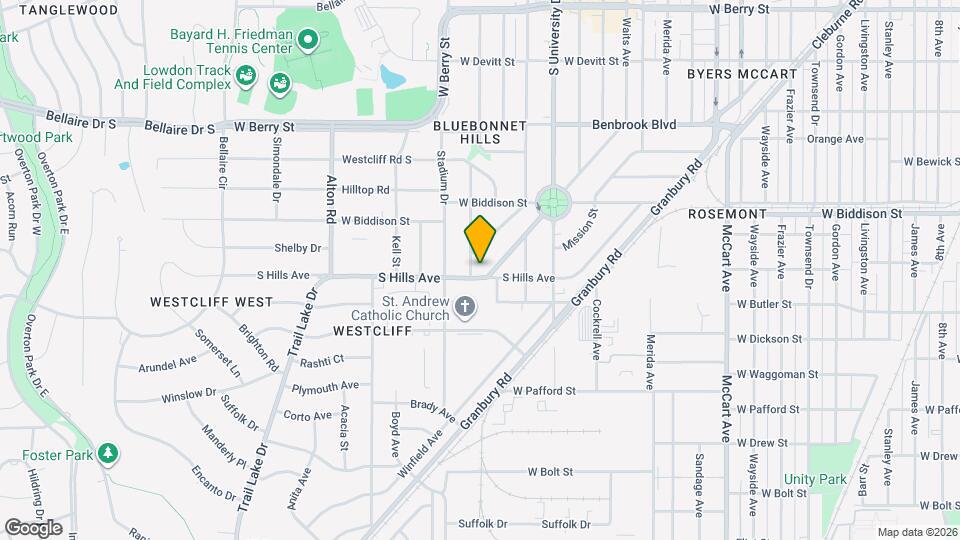 3200 S Hills Ave Map and Location Details