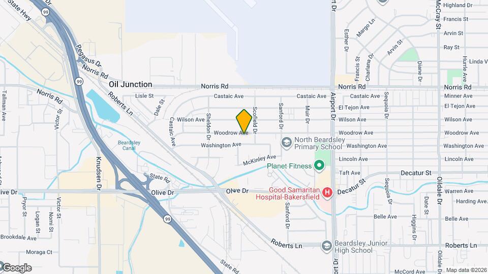 1209 Woodrow Ave Map and Location Details