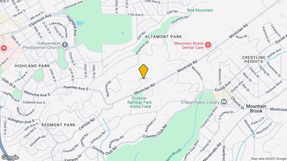 3712 Country Club Dr S Map and Location Details