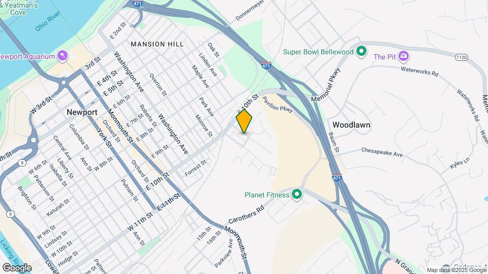 1030 Vine St Map and Location Details