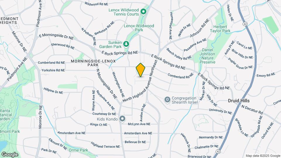 1056 High Point Dr NE Map and Location Details