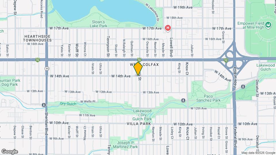 1393 Perry St Map and Location Details