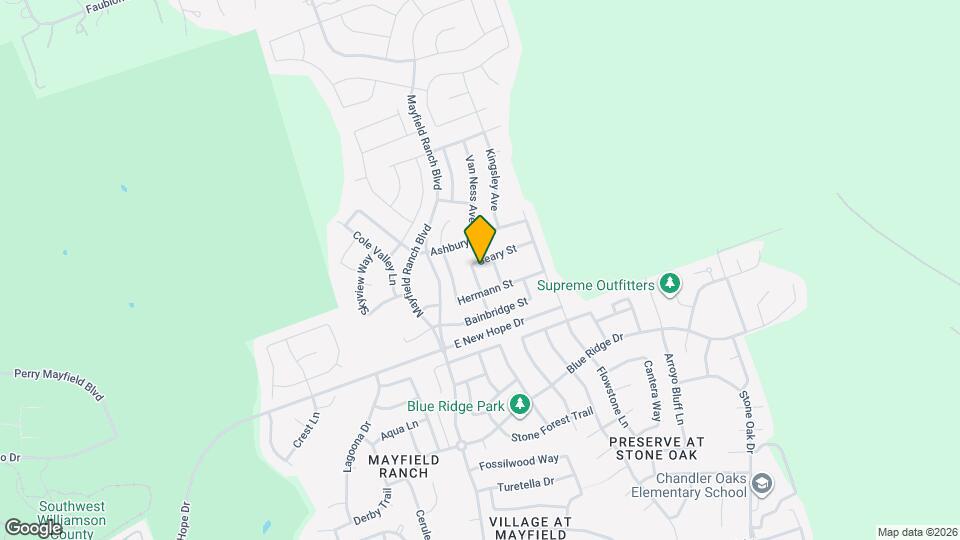 4021 Geary St Map and Location Details