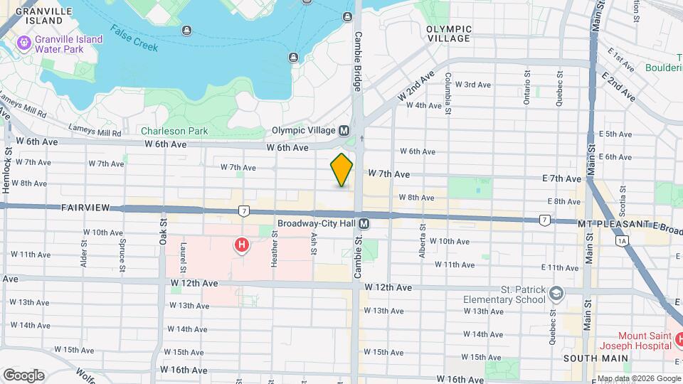 522 W 8th Ave Map and Location Details