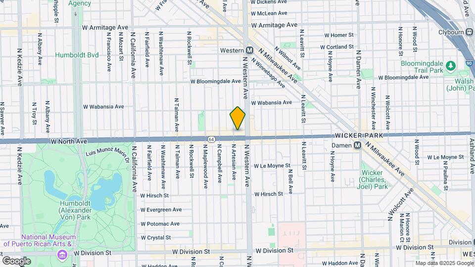 2416 W North Ave, Unit 2W Map and Location Details