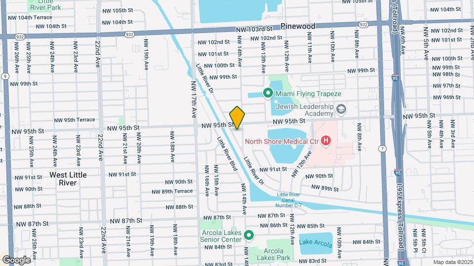 1400 NW 95th St Map and Location Details