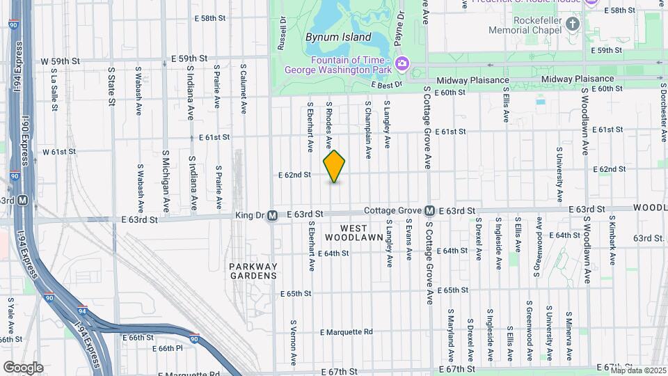6219 S Rhodes Ave Mapa y Detalles de la Ubicación