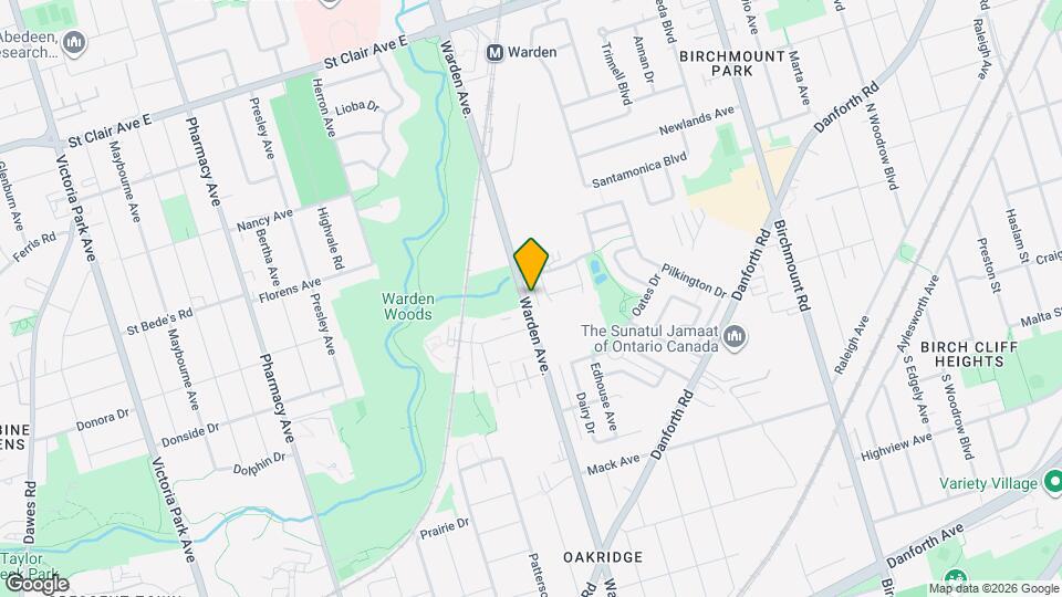 669A Warden Ave. Map and Location Details