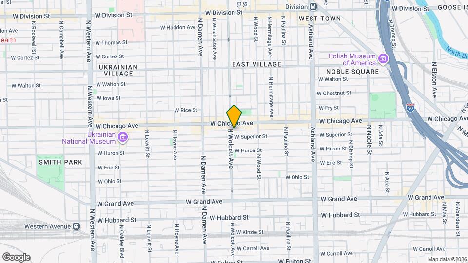 743 N Wolcott Ave, Unit #1 Mapa y Detalles de la Ubicación