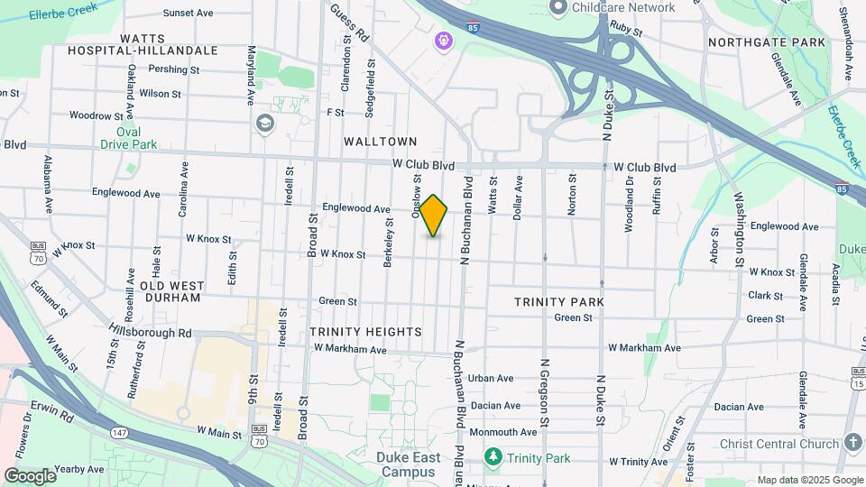 1007 Lancaster St Map and Location Details