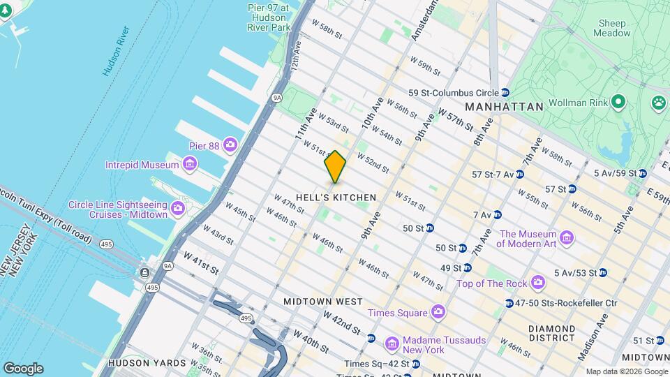 720 Tenth Ave Mapa y Detalles de la Ubicación