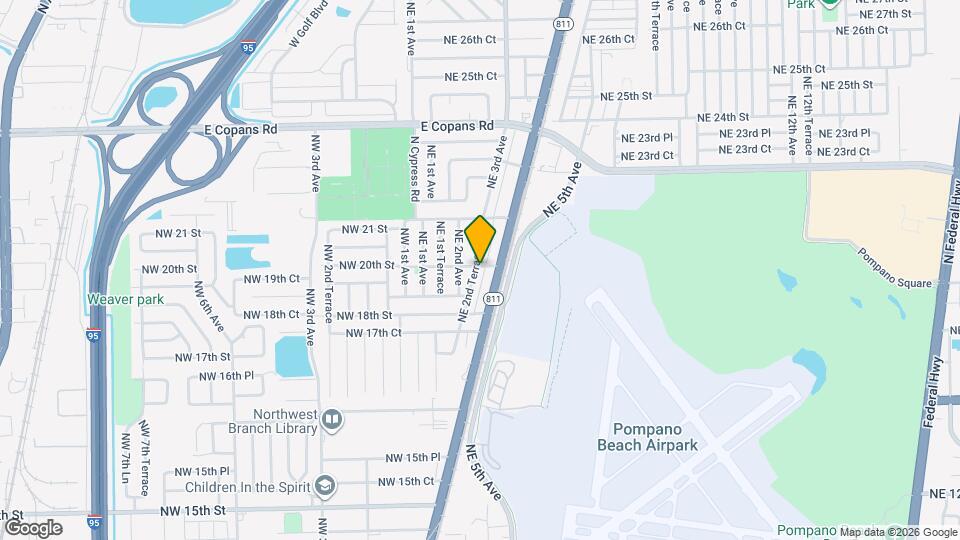 1940 NE 2nd Terrace Map and Location Details