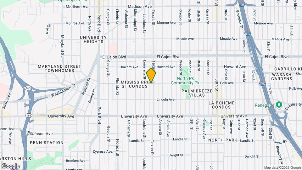 4096 Texas St Map and Location Details