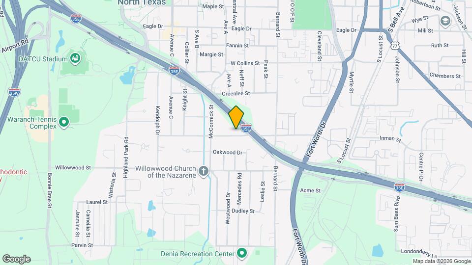 1210 Lindsey St Map and Location Details