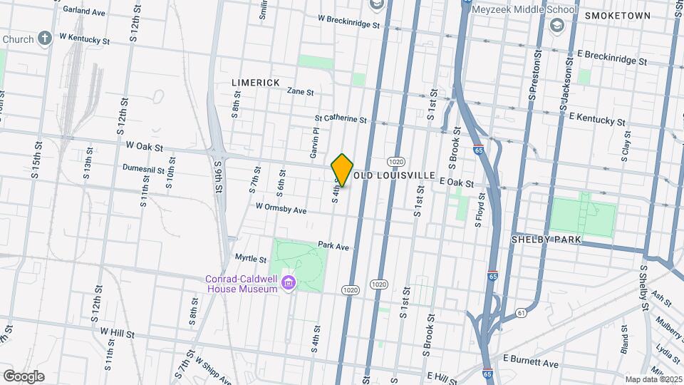 1231 S 4th St Map and Location Details