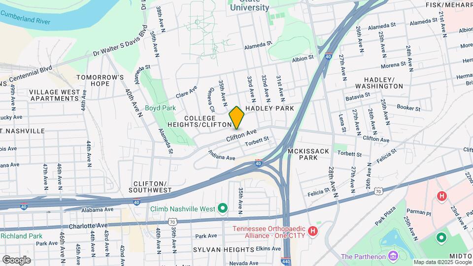 3318 Clifton Ave Mapa y Detalles de la Ubicación