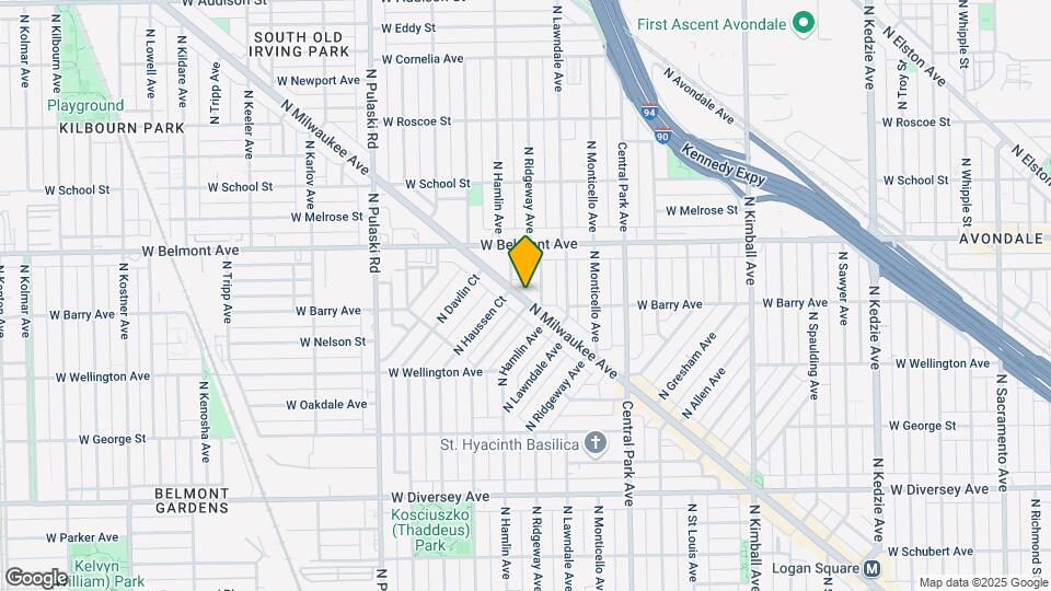 3110 N Milwaukee Ave Map and Location Details