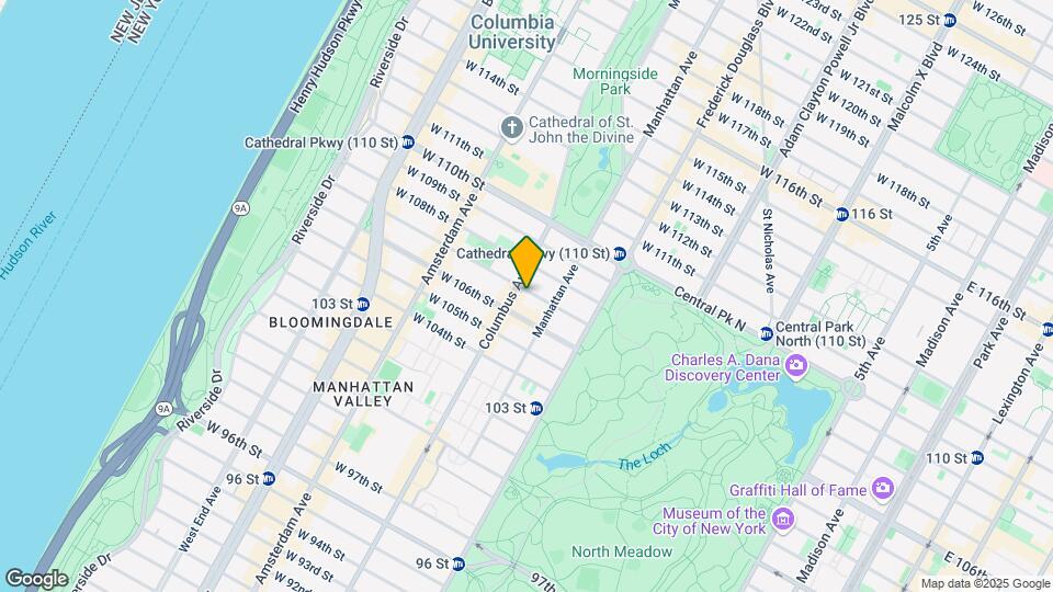 70 W 107th St Map and Location Details