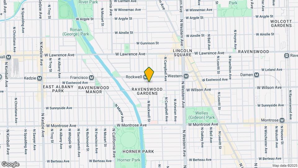 4623 N Rockwell St Map and Location Details