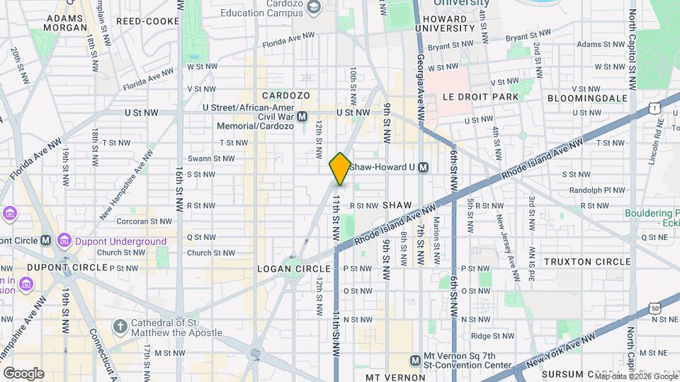1721 11th St NW Map and Location Details