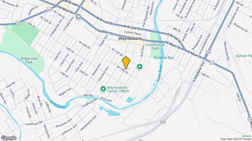 321 W 12th St Map and Location Details