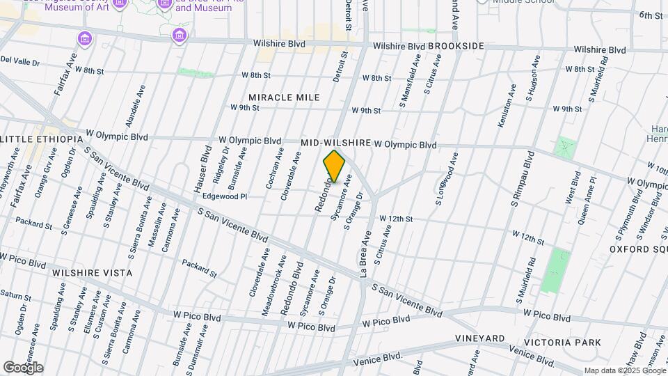 1076 S Redondo Blvd Map and Location Details