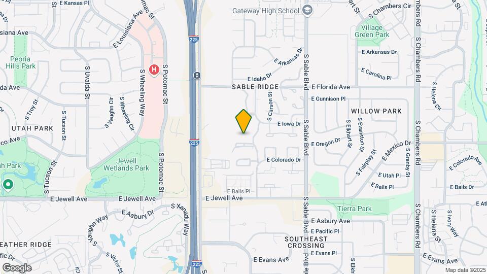 1683 S Blackhawk Way Map and Location Details