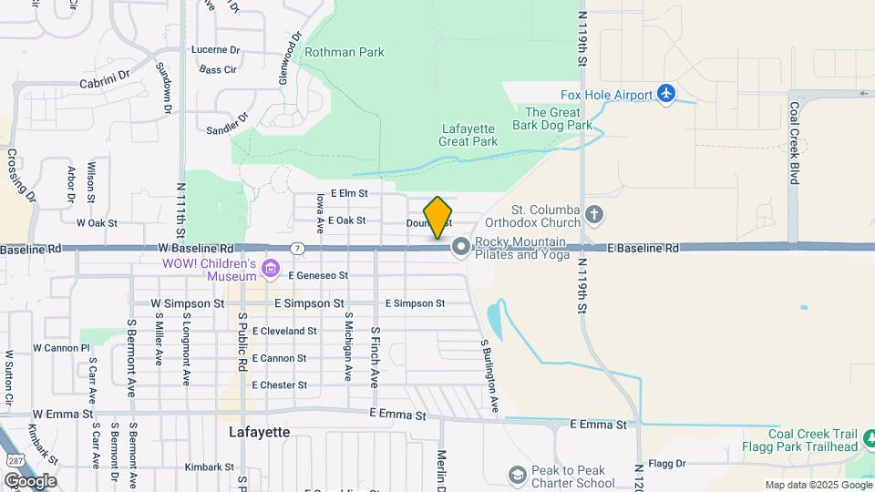 809 E Baseline Rd Map and Location Details