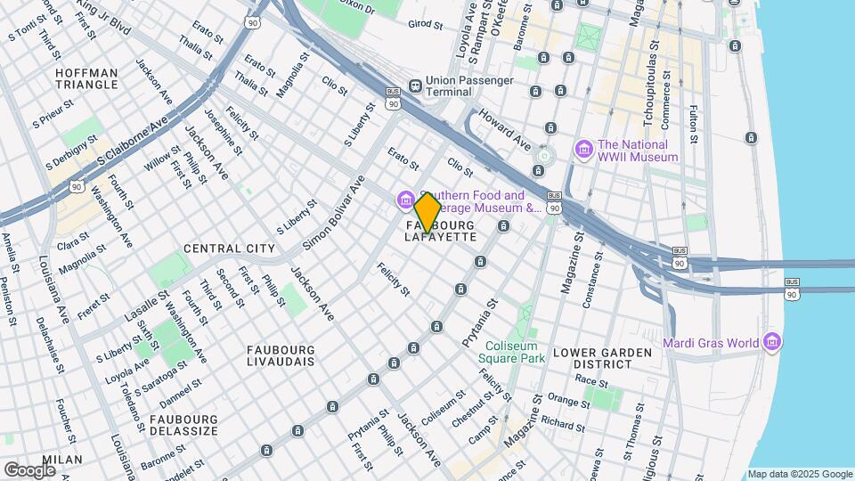 1524 Baronne St Map and Location Details