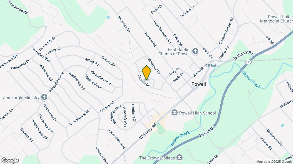 2123 Cartmill Dr Map and Location Details