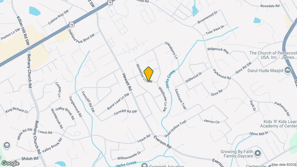 2543 Mistletoe Ln SW Map and Location Details