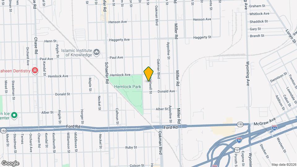 6059 Hartwell St Mapa y Detalles de la Ubicación