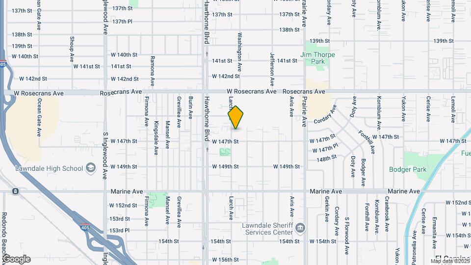 14612 Larch Ave Mapa y Detalles de la Ubicación
