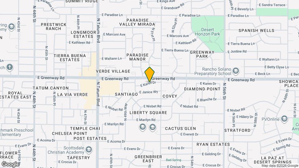 15219 N 51st Pl Map and Location Details