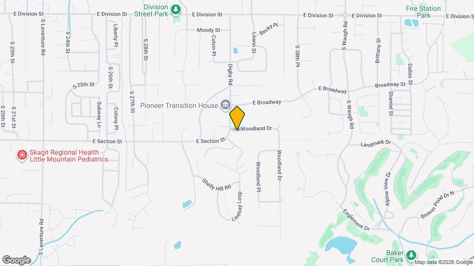 3400 N Woodland Dr Map and Location Details