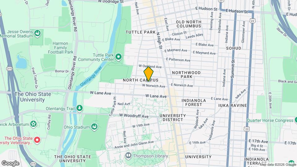 100 W Norwich Ave Map and Location Details