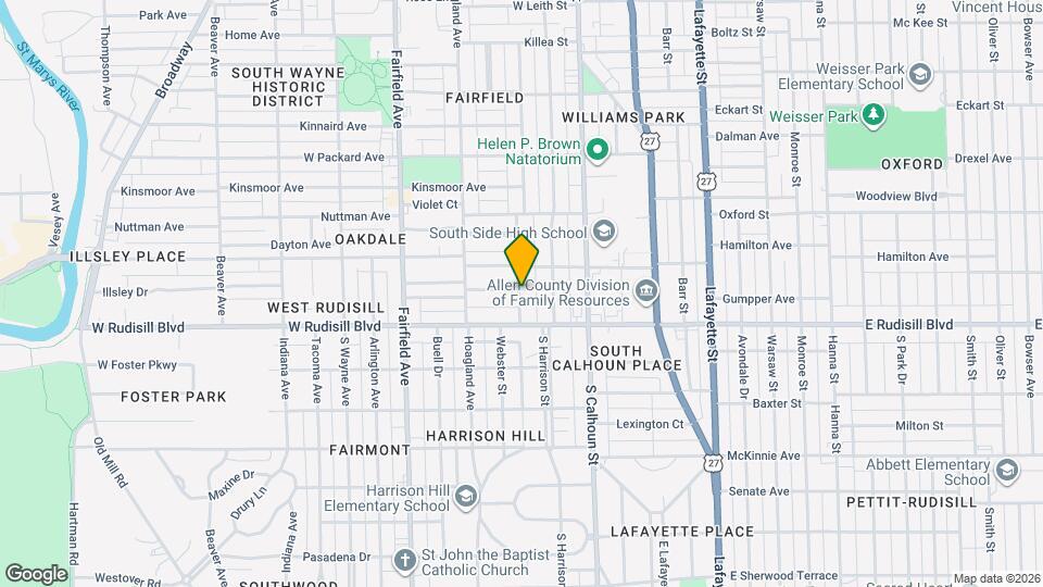 3731 Webster St Map and Location Details