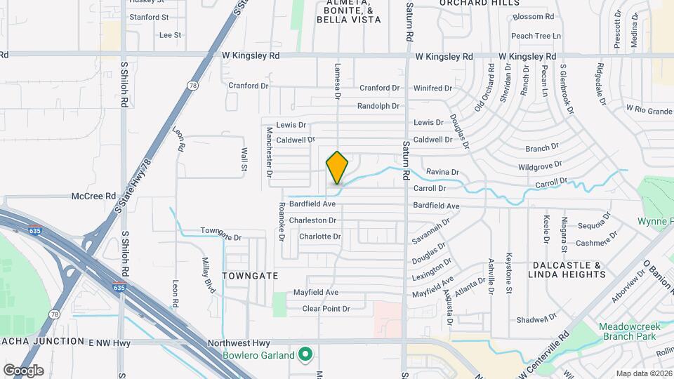 1602 Carroll Dr Map and Location Details