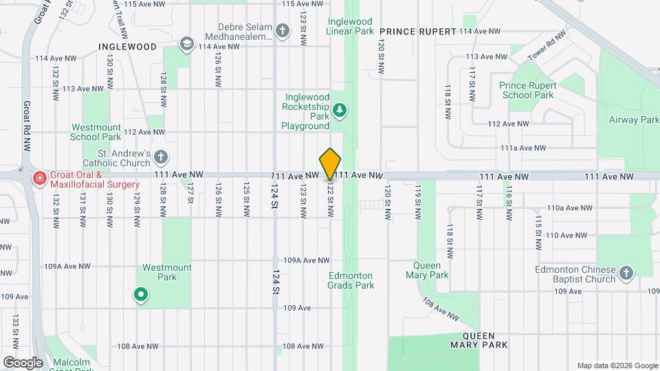 11042-11122 122 St NW Map and Location Details