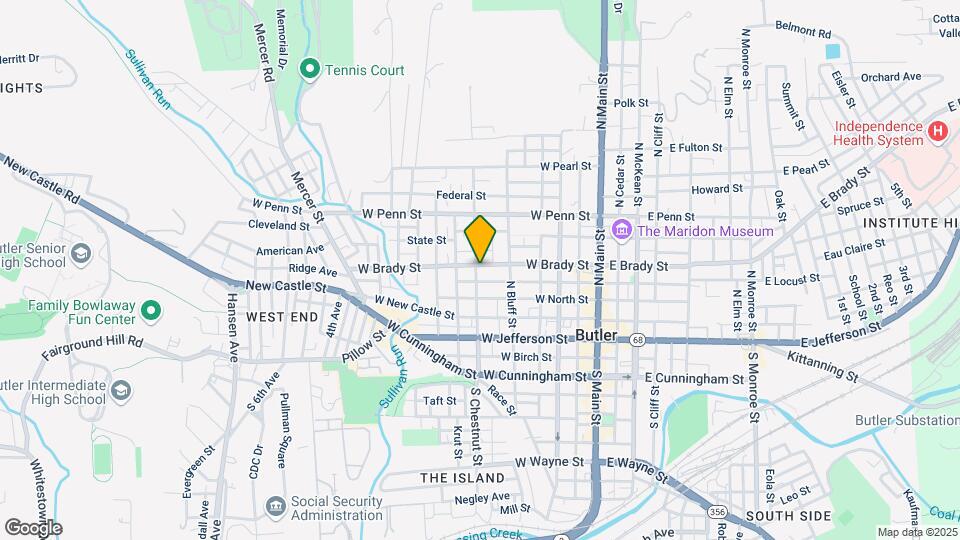333 W Brady St Map and Location Details