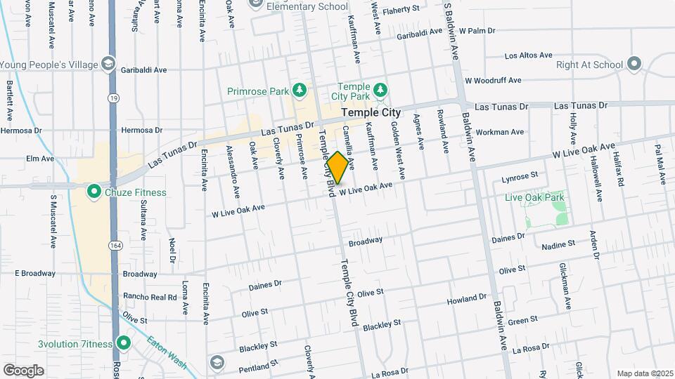 5702 Temple City Blvd Mapa y Detalles de la Ubicación