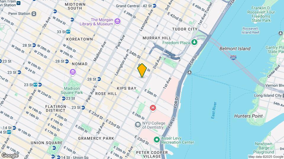 243 E 31st St Map and Location Details