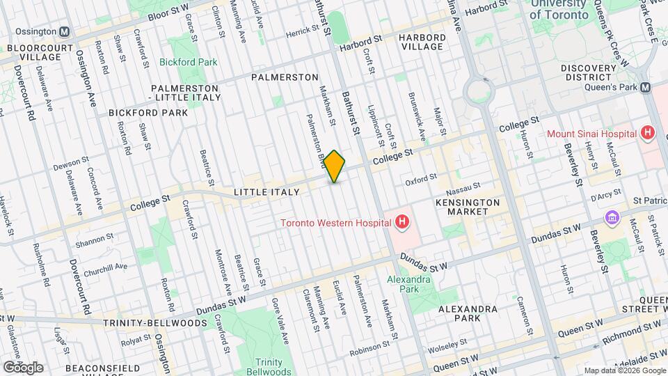 287 Palmerston Ave Map and Location Details