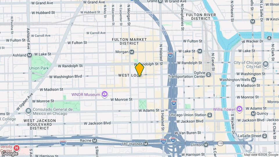 931 W Washington Blvd Map and Location Details