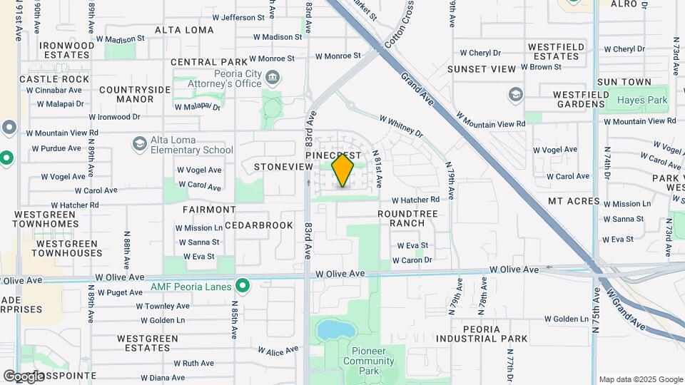 8223 W Carol Ave Map and Location Details