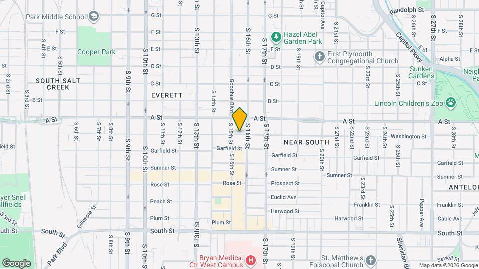 1631 Washington St Map and Location Details