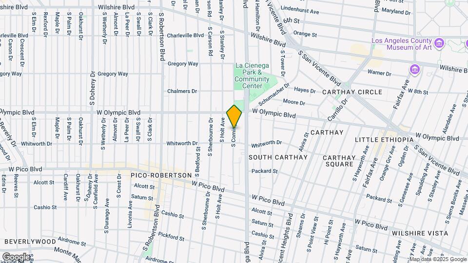 1062 S Corning St, Unit Upper Map and Location Details