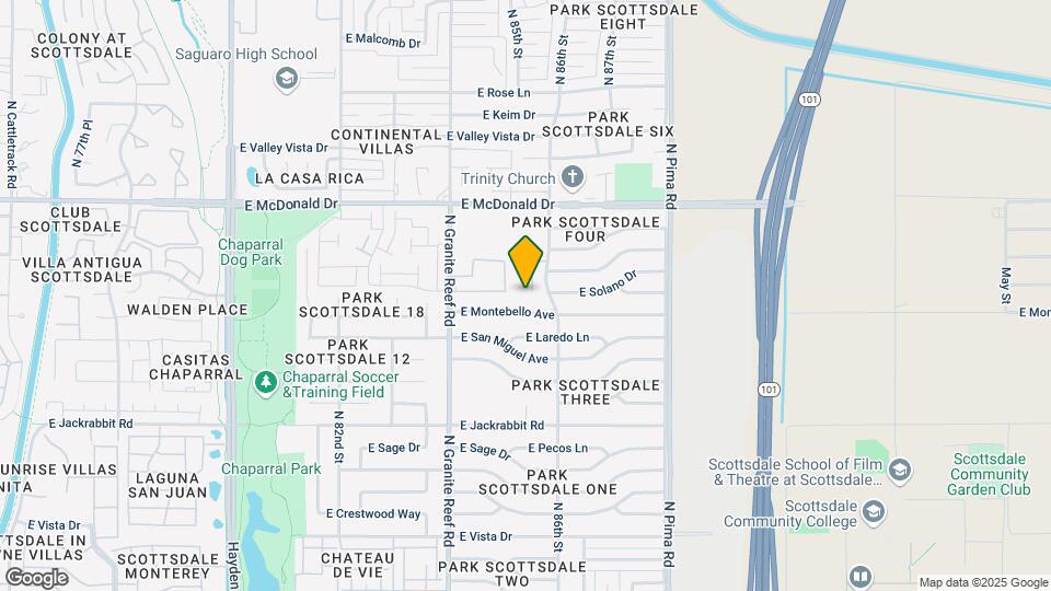 8522 E Montebello Ave Map and Location Details