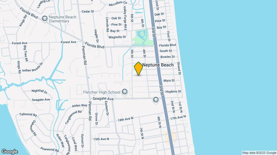 537 Oleander St Map and Location Details