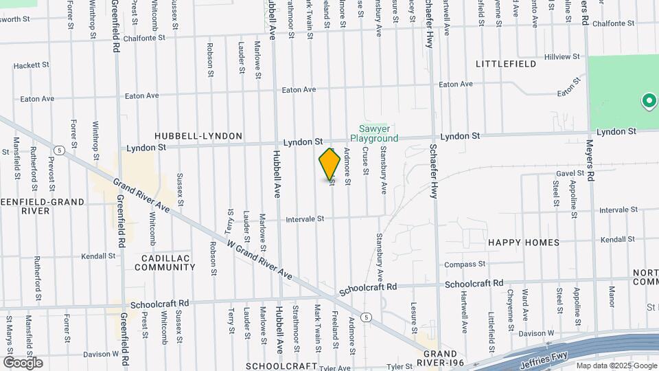 14301 Freeland St Map and Location Details